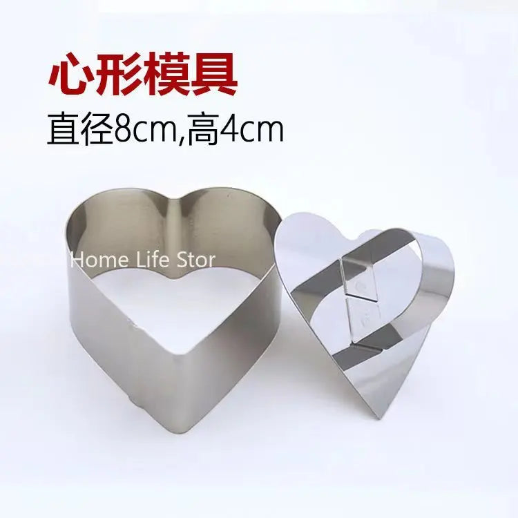 New Mold for DIY Bakeware Tools Cupcake Mold Dessert Mousse Ring Cake Cheese Tool Stainless Steel