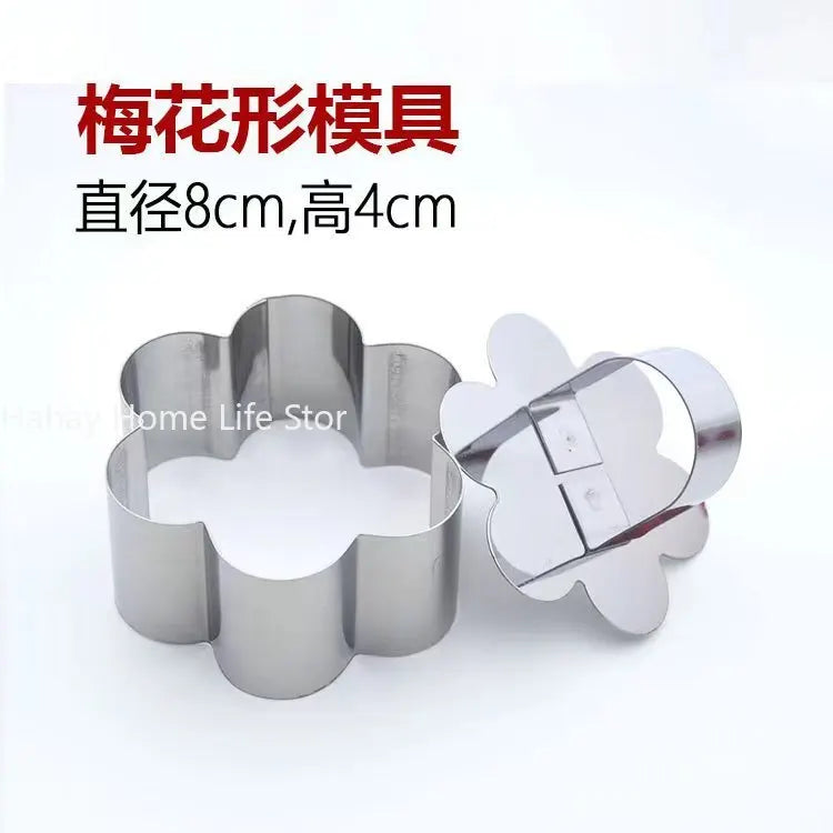 New Mold for DIY Bakeware Tools Cupcake Mold Dessert Mousse Ring Cake Cheese Tool Stainless Steel