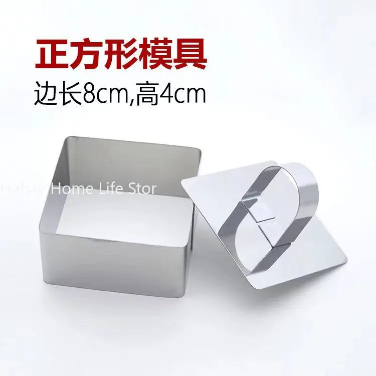 New Mold for DIY Bakeware Tools Cupcake Mold Dessert Mousse Ring Cake Cheese Tool Stainless Steel