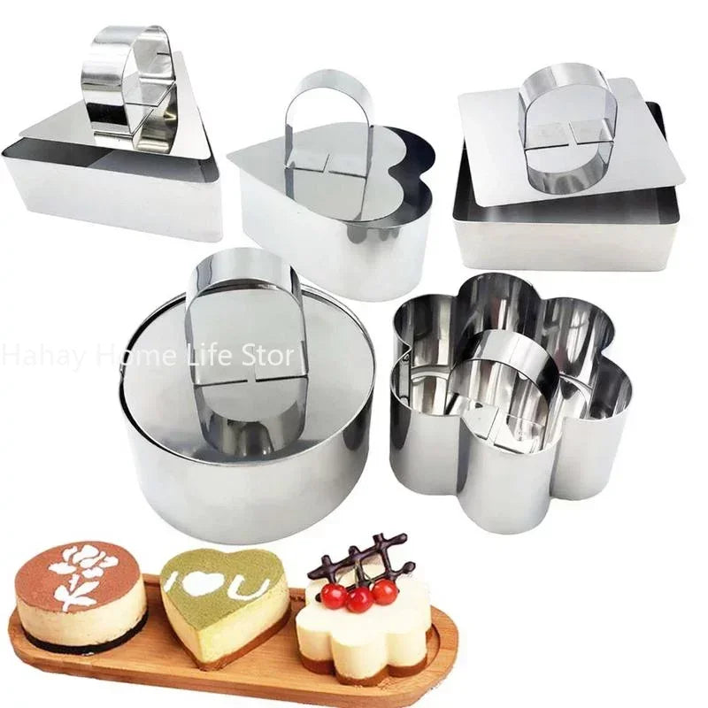New Mold for DIY Bakeware Tools Cupcake Mold Dessert Mousse Ring Cake Cheese Tool Stainless Steel